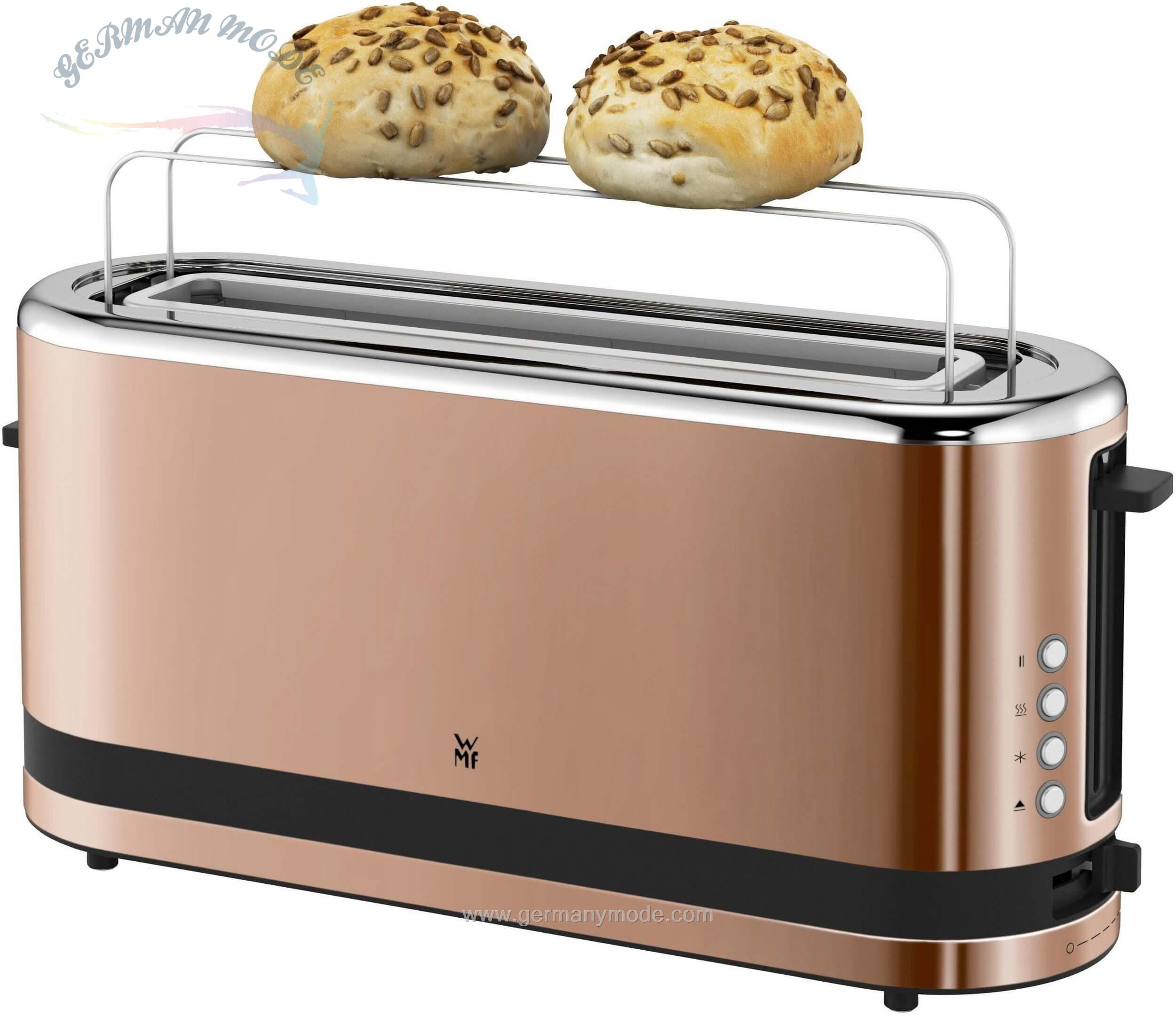 توستر وی ام اف آلمان WMF Toaster KÜCHENminis Kupfer1 langer Schlitz für 2 Scheiben 900 W