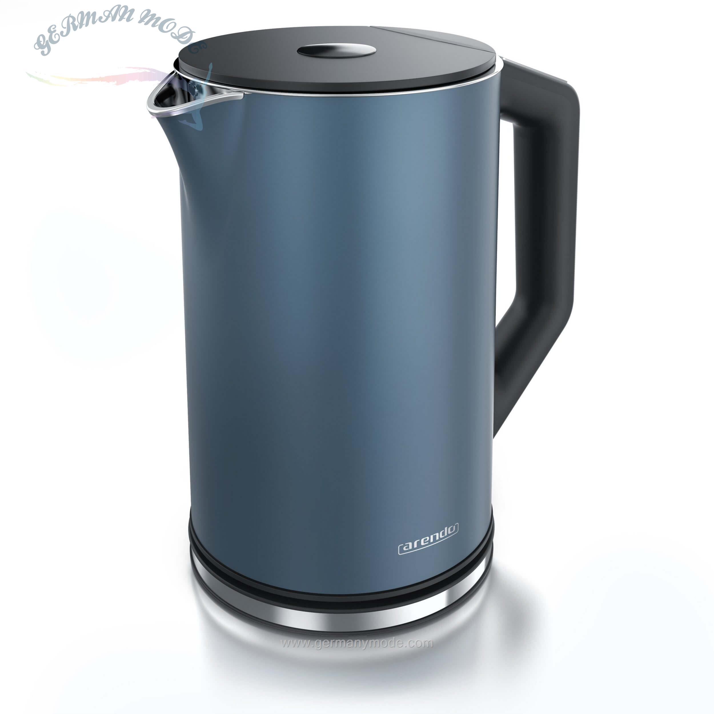 کتری برقی آرندو آلمان Arendo Wasserkocher- 1-5 l- 2200 W- Edelstahl Wasserkocher r