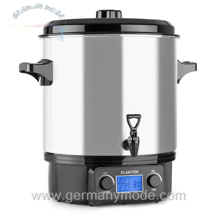 فلاسک غذا و نوشیدنی کلارشتاین آلمان Klarstein Biggie Digital Einkochvollautomat Silber Einkochautomat 27 Ltr