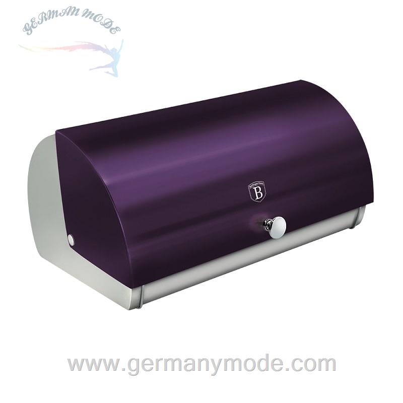 ظرف نان فلزی آشپزخانه برلینگر هاوس مجارستان BERLINGER HAUS BREAD BOXBH/6825 METALLIC PURPLE COLLECTION