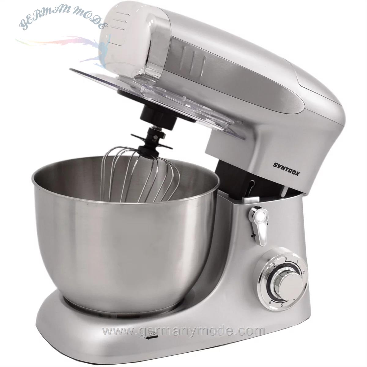 غذا ساز همه کاره سینتروکس آلمان Syntrox Küchenmaschine Deluxe Fleischwolf Mixer Farbwahl silber