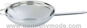 تابه وک کف تخت 36 سانت دمایر بلژیک Demeyere Wok mit flachem Boden 36 cm mit Gegengriff