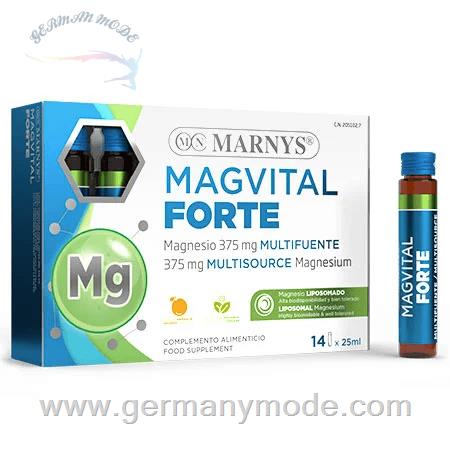 مکمل غذایی آشامیدنی منیزیم تقویت عملکرد استخوانی عضلانی مارنیس اسپانیا MARNYS MagVital Forte MNV460