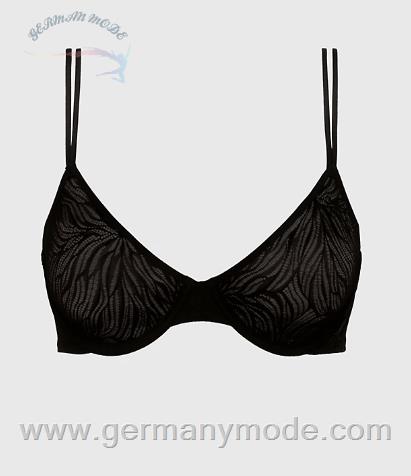 سوتین کلوین کلین آمریکا Calvin Klein Halbschalen BH Sheer Marquisette Black 000QF7103EUB1