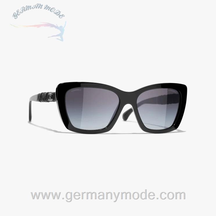 عینک آفتابی زنانه شنل فرانسه CHANEL SCHMETTERLINGSFÖRMIGE SONNENBRILLE 5476Q C501/S6