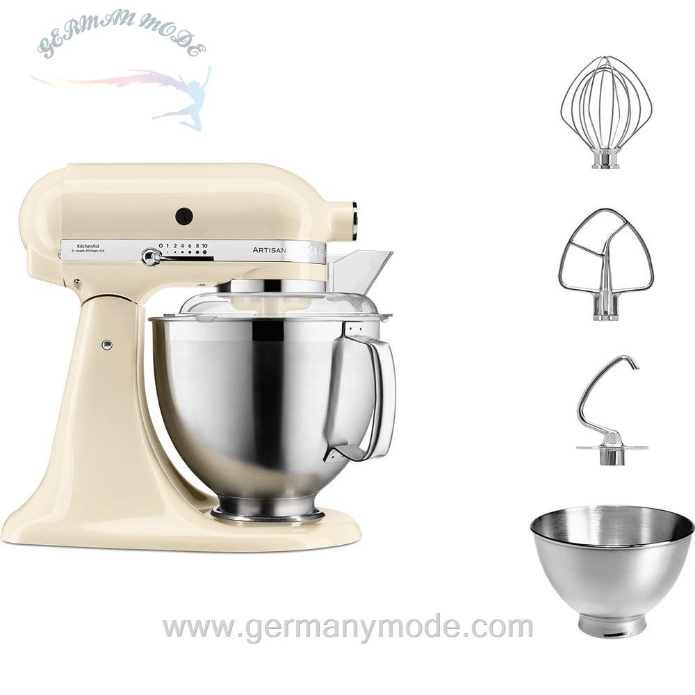 غذا ساز همه کاره کیچن اید آمریکا KitchenAid KÜCHENMASCHINE KIPPBARER MOTORKOPF 4,8L - ARTISAN PREMIUM 5KSM185PS-Crème