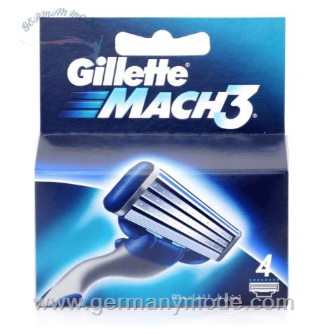 سری یدکی خود تراش ژیلت آمریکا Gillette Mach3 Systemklingen 4 Stk