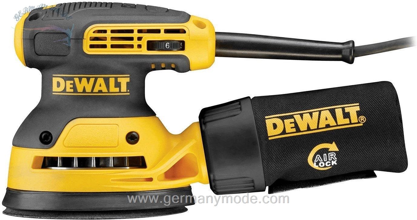 سنباده مداری 280 وات دیوالت آمریکا DeWalt Exzenterschleifer DWE6423-QS 125 mm, 280 W - inkl. Staubfangbehälter