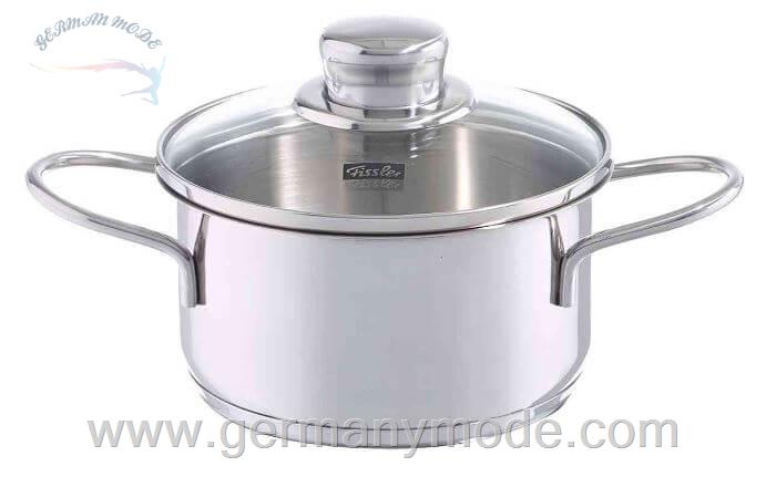 قابلمه 14 سانتی فیسلر آلمان Fissler Häppchen Set Kochtopf mit Glasdeckel 14 cm