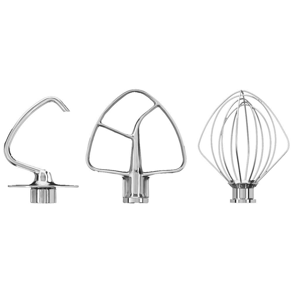خرید از آمازون - ست لوازم جانبی ماشین آشپزخانه KitchenAid 5KSM5TH3PSS استیل ضد زنگ، نقره ای