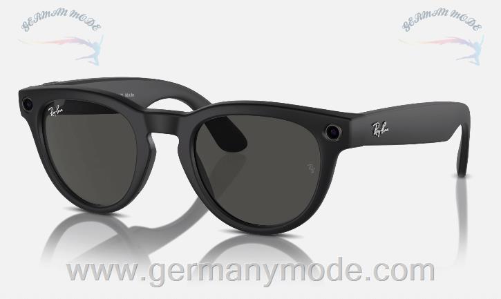 عینک مردانه هوشمند متا ریبن ایتالیا RAY-BAN | META HEADLINER RAHMEN Matt Schwarz GLÄSER Klar/Grau