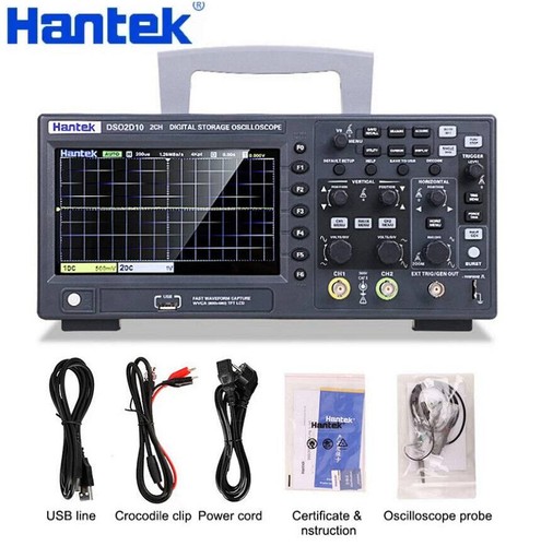خرید از ایبی - اسیلوسکوپ ذخیره‌سازی دیجیتال USB Hantek DSO2000 1GSa/s 2CH 1GSa/s 100MHz/150MHz