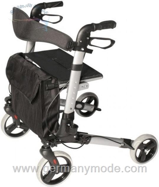 واکر ویلچر رولاتور تاشو آربوس Arebos Rollator klappbar schwarz