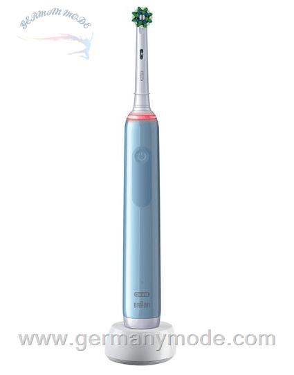 مسواک برقی اورال بی آمریکا Oral-B Pro 3 3000 Cross Action blue