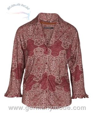 بلوز راحتی زنانه اسنزا هلند ESSENZA Delphine Giulia Rose Pyjamaoberteil 3/4 Ärmel