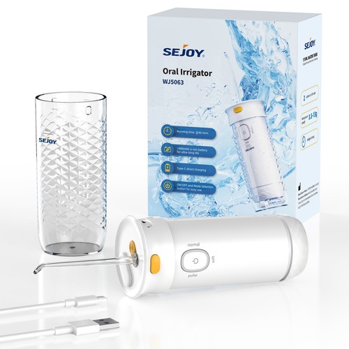 خرید از ایبی - SEJOY Oral Irrigator Mini Wireless Electric Water Flosser Oral Irrigator Dental