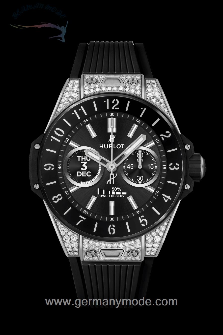 ساعت مچی مردانه هابلوت سوئیس HUBLOT E TITANIUM DIAMONDS 42MM