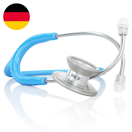 خرید از ایبی - MDF MD One Epoch Titanium Stethoscope - بزرگسالان - 30 سال گارانتی - آبی روشن (M