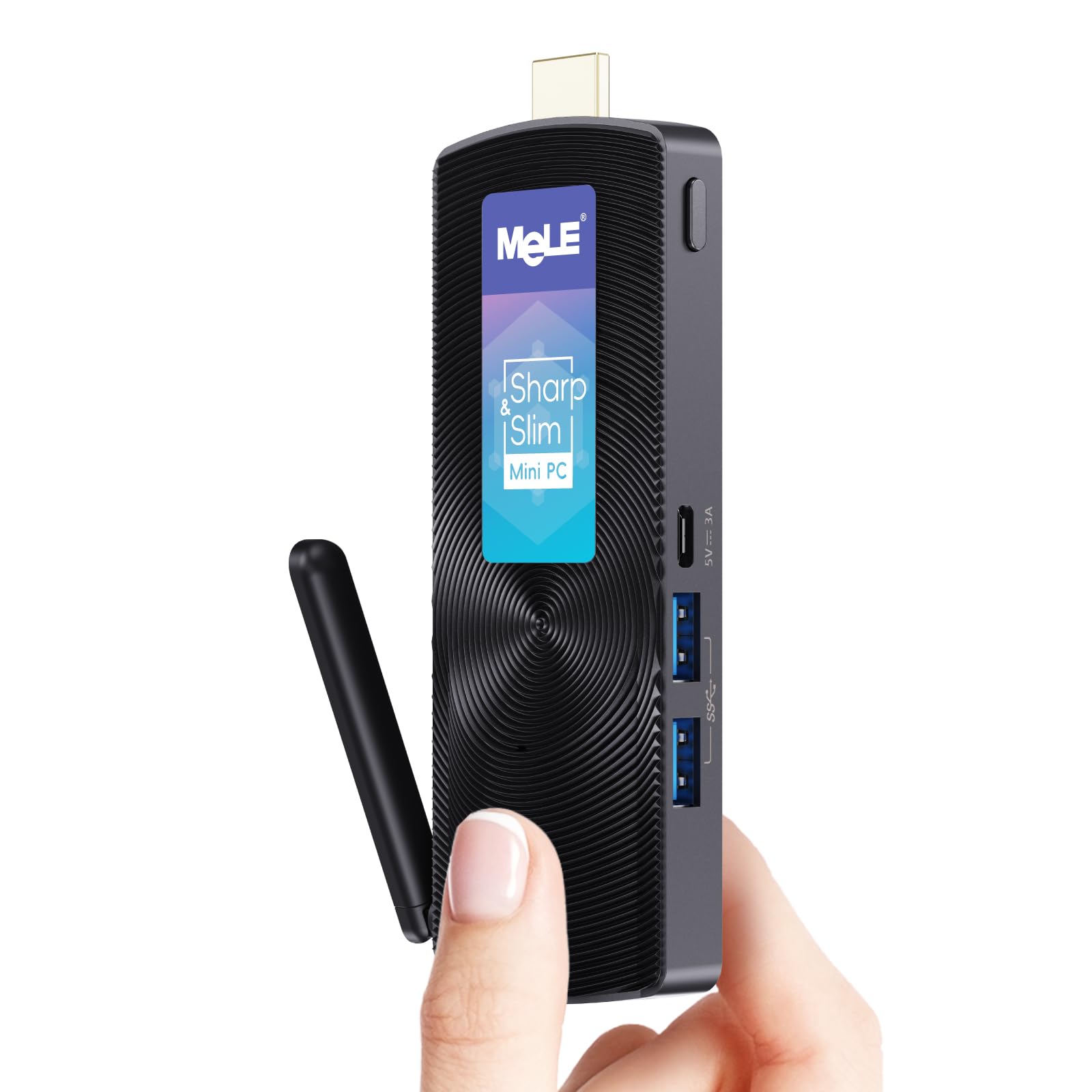 مینی کامپیوتر MeLE PCG02 Lüfterloser، ویندوز 11 هوم، Celeron N4000 (با فرکانس 2.6 گیگاهرتز)، 4 گیگابایت رم LPDDR4، 128 گیگابایت حافظه رم، میکرو کامپیوتر رومیزی Kleiner با اترنت گیگابیت، HDMI 4K، PCG02 N4000 4 گیگابایت حافظه 128 گیگابایت