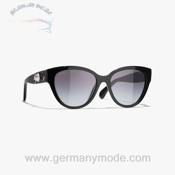عینک آفتابی زنانه شنل فرانسه CHANEL SCHMETTERLINGSFÖRMIGE SONNENBRILLE 5477 C622/S6
