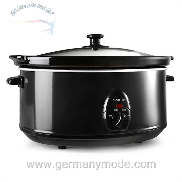 آرام پز برقی کلارشتاین آلمان Klarstein Bristol 65 Slow Cooker Schwarz Schongarer 300 watt 6,5 Ltr