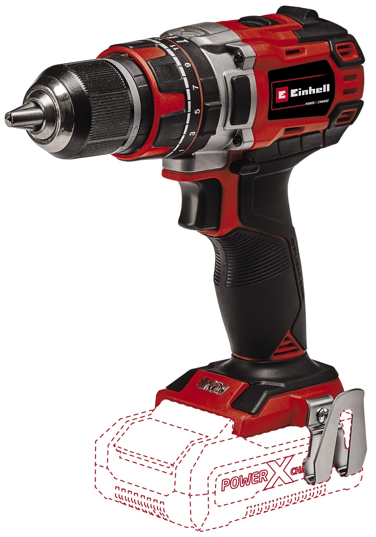 خرید از آمازون - دریل ضربه ای بی سیم حرفه ای Einhell TP-CD 18/50 Li-i BL Solo Power