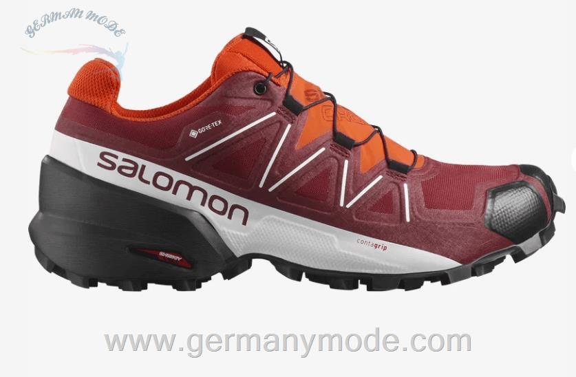کتانی تریل رانینگ دو کوهستان مردانه سالامون فرانسه SALOMON SPEEDCROSS 5 GORE-TEX Trailrunning-Schuhe Herren Biking Red / White / Black