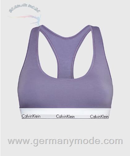 نیم تنه زنانه کلوین کلین آمریکا Calvin Klein Bralette Modern Cotton Splash Of Grape 0000F3785EAIP