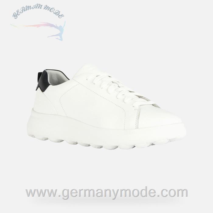 کتانی مردانه جی اوکس ایتالیا GEOX NIEDRIGE SNEAKERS Spherica Ec4.1 Herr Weiß