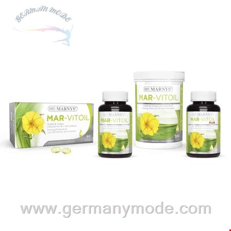 کپسول مکمل غذایی روغن گل مغربی مناسب بانوان مارنیس اسپانیا MARNYS Mar-Vitoil Evening Primrose Oil capsules MN420 MN403 MN441 MN443