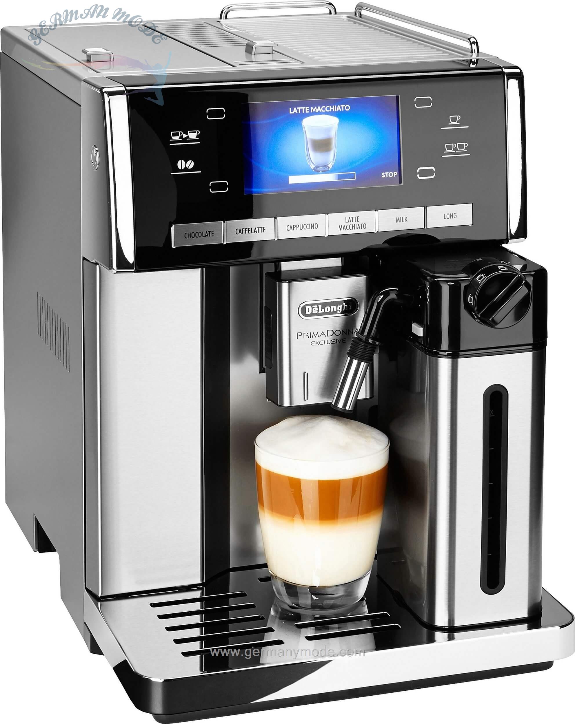 اسپرسو ساز دلونگی ایتالیا DeLonghi Kaffeevollautomat PrimaDonna Exclusive ESAM 6900 M