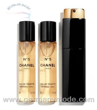 ست عطر ادو تویلت زنانه 3 تایی 20 میل N05 شنل فرانسه CHANEL N05 EAU DE TOILET SPRAY 3 20ml