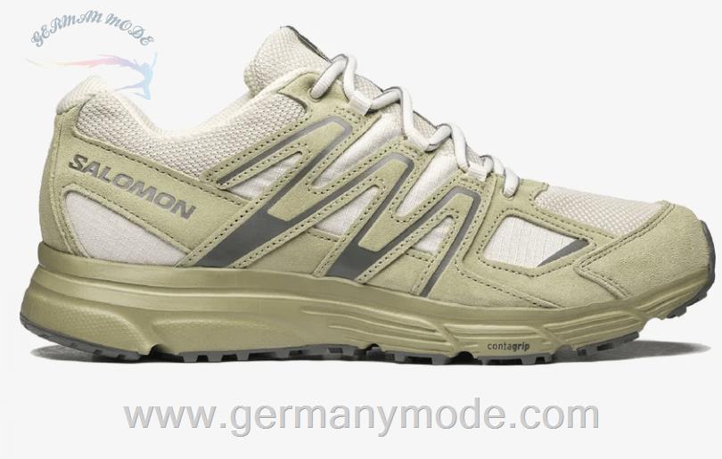 کتانی اسپرت مردانه زنانه سالامون فرانسه SALOMON X-MISSION 4 SUEDE Sportliche Schuhe Unisex Turtledove / Moss Gray / Castor Gray