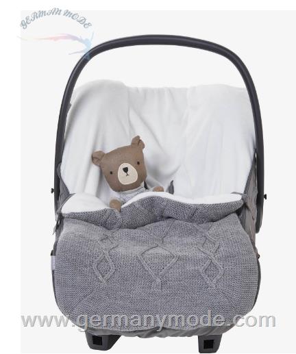 روکش گرم کننده کریر نوزاد ورت فرانسه Vertbaudet Strick-Fußsack für Babyschalen, Fleecefutter
