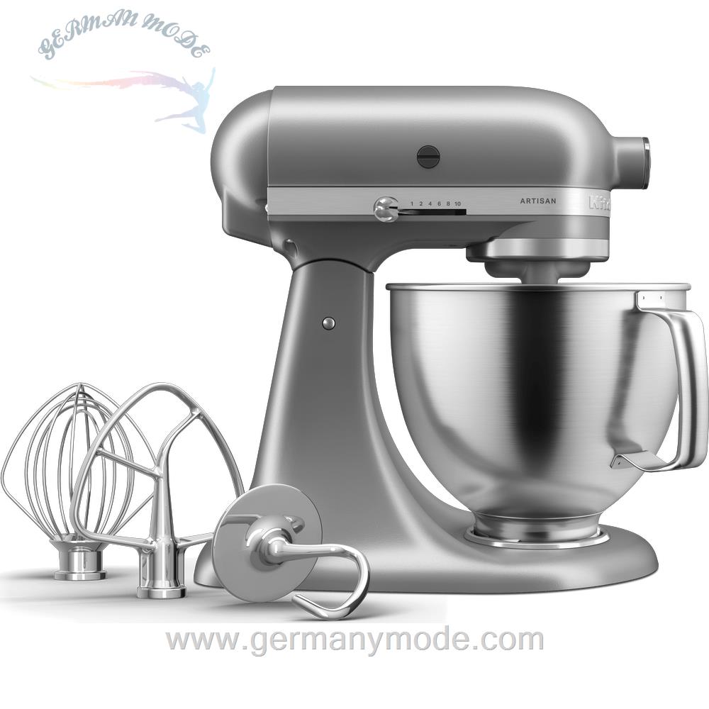 غذا ساز همه کاره کیچن اید آمریکا KitchenAid KÜCHENMASCHINE KIPPBARER MOTORKOPF 4,7L – ARTISAN BY YOU 5KSM193AD-silber
