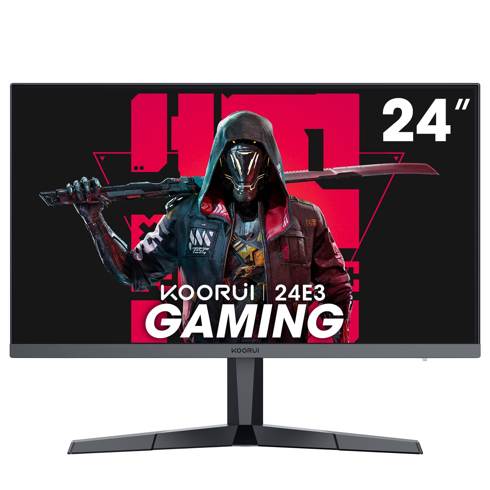 خرید از آمازون - KOORUI Ecran PC Gamer 24 Pouces, 165Hz 1080p 1ms IPS, Adaptive Sync, Moniteur PC HDMI, Angle de Vision de 178°, Montage Mural VESA (FHD 1920x1080, DisplayPort) Noir 24 pouces165Hz IPS 1ms
