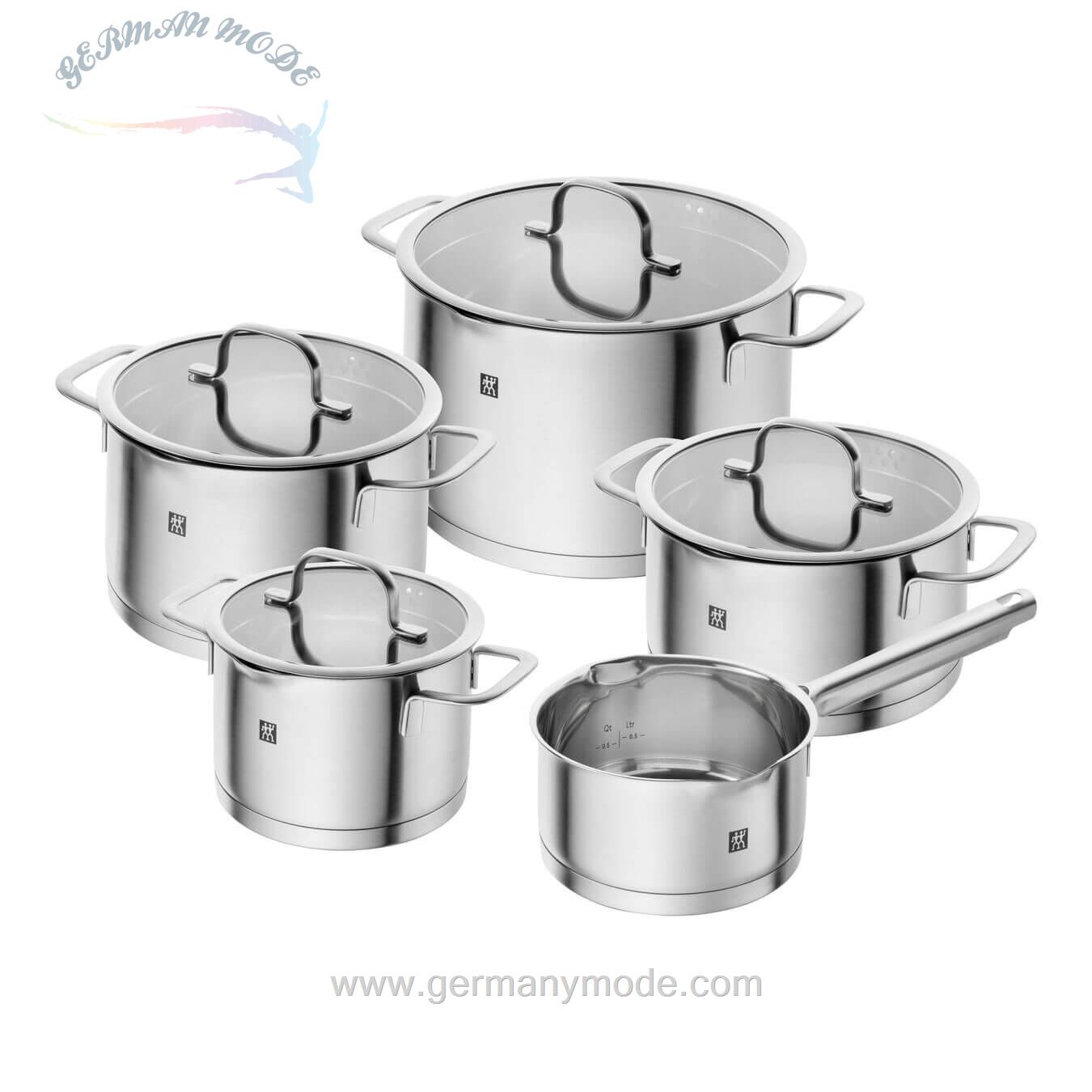 سرویس قابلمه 5 پارچه زولینگ آلمان ZWILLING TRUEFLOW KOCHTOPFSET 5-TLG-EDELSTAHL