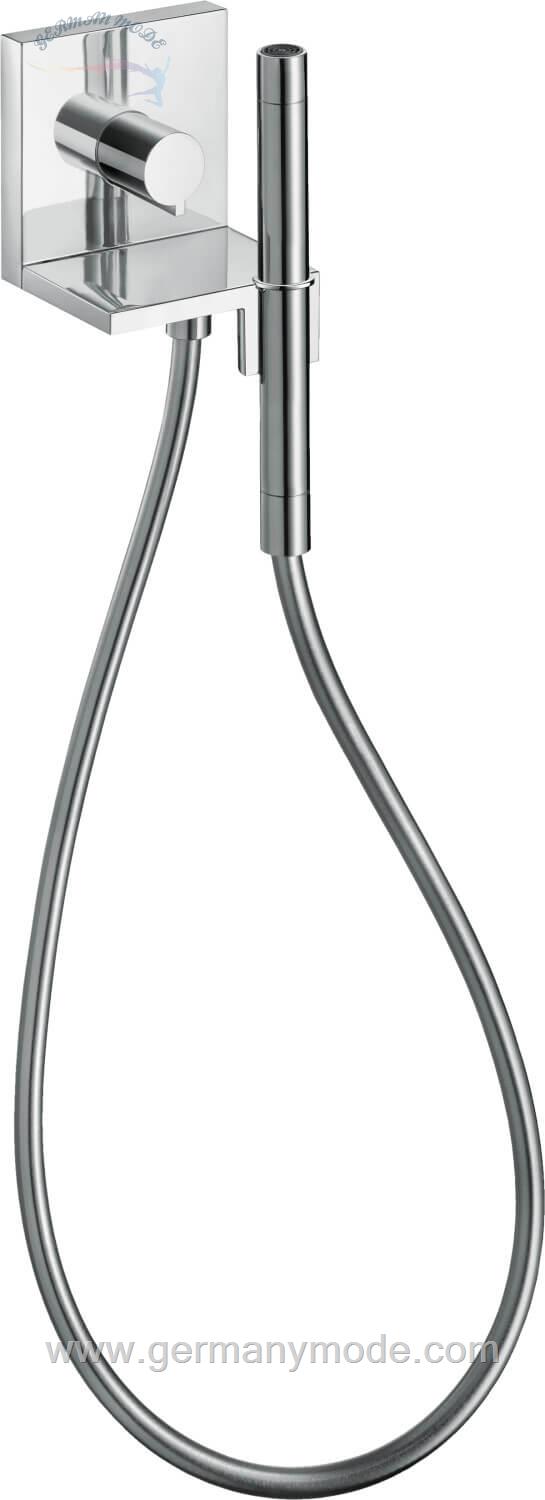 ست شیرآلات دوش تلفنی حمام هانس گروهه آلمان hansgrohe Axor ShowerSolutions Handbrausemodul 120 120 eckig 10651 chrom 10651000