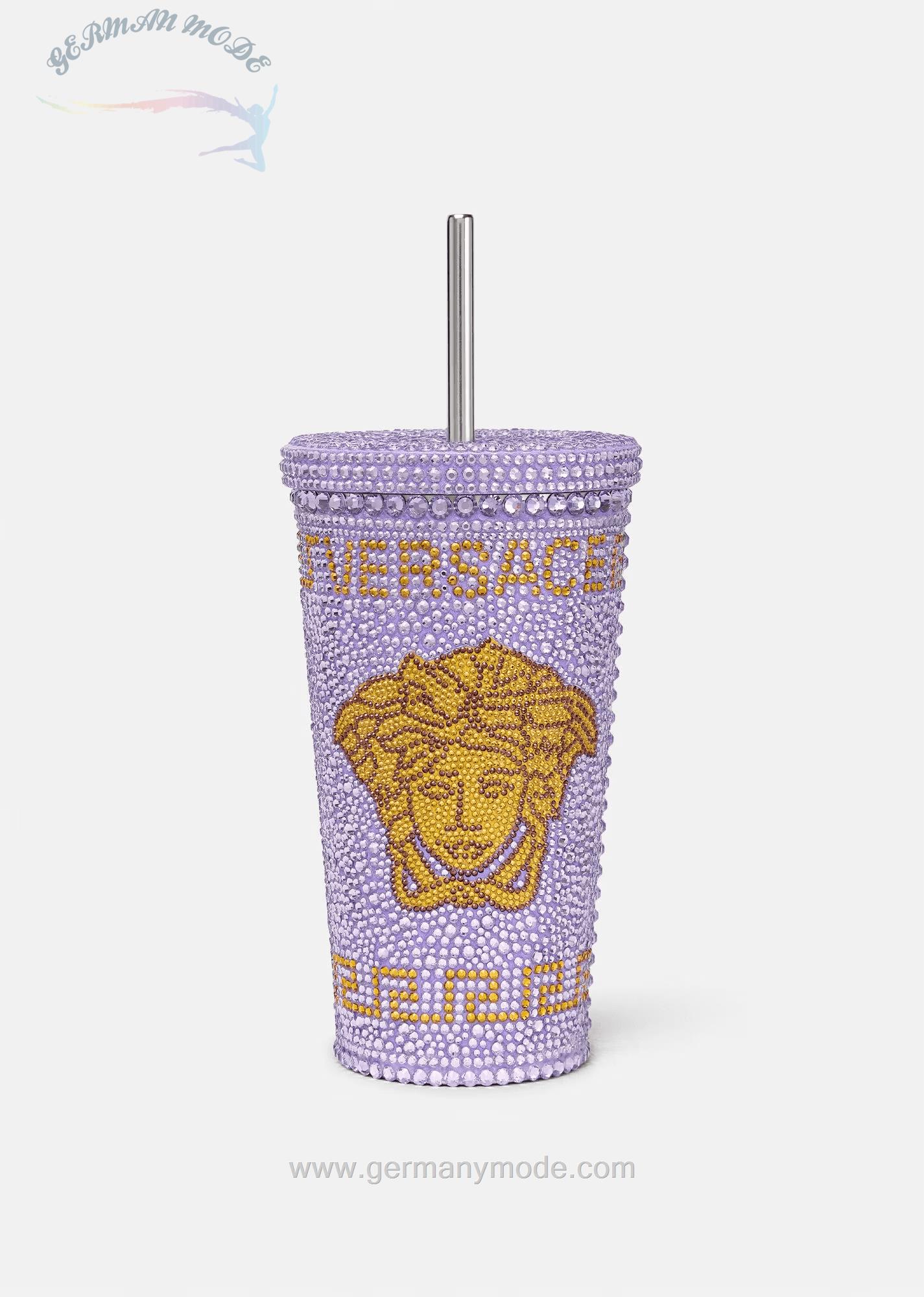 تراول ماگ نی دار نوشیدنی سرد ورساچه ایتالیا VERSACE MEDUSA REISETASSE MIT NIETEN