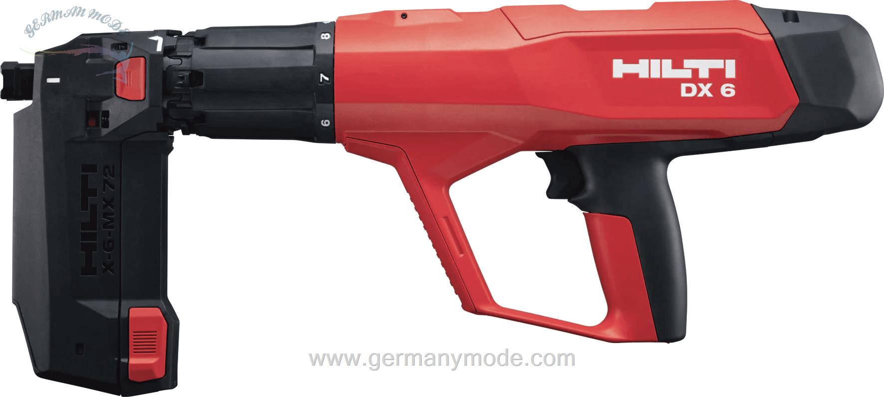 تفنگ پیچ و مهره میخکوب هیلتی لیختن اشتاین HILTI DX 6 MX PULVERBETRIEBENES GERÄT MIT MAGAZIN