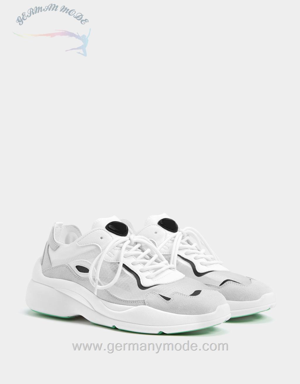 کتانی مردانه برشکا اسپانیا Herren-Sneaker mit mehreren, transparenten Teilen