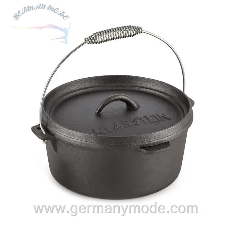 قابلمه باربیکیو اجاق هلندی 8.5 لیتری کلارشتاین آلمان Klarstein Hotrod 85 Dutch Oven Schwarz