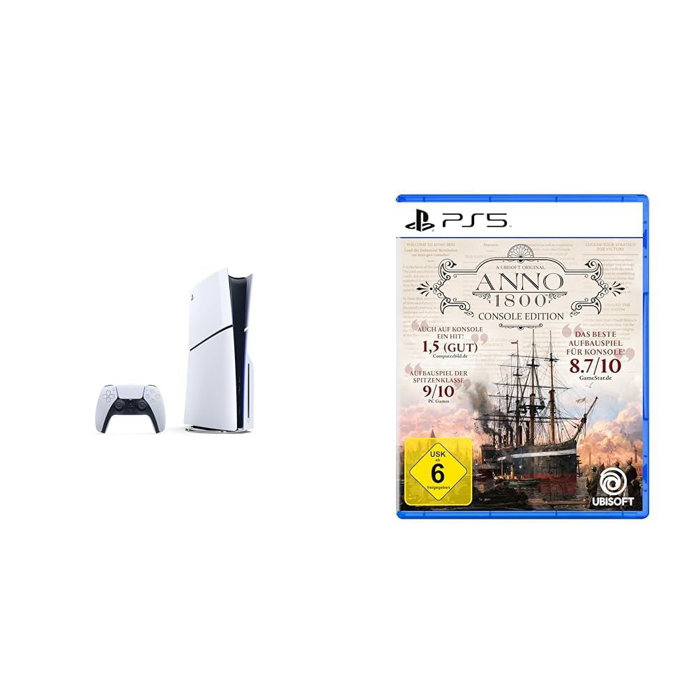 کنسول بازی پلی استیشن Playstation®5 (Modellgruppe – Slim) و Anno 1800 Console Edition 5 Bundle mit Anno 1800