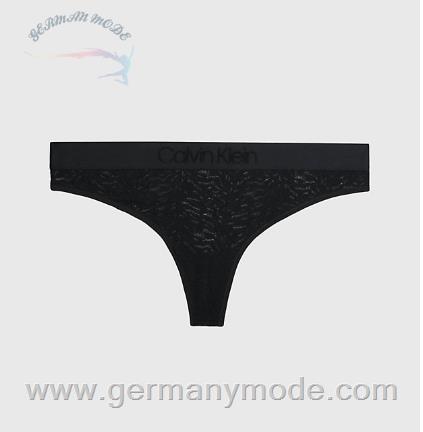 شورت استرینگ زنانه کلوین کلین آمریکا Calvin Klein Spitzen String In Großen Größen Intrinsic Black 000QF7346EUB1