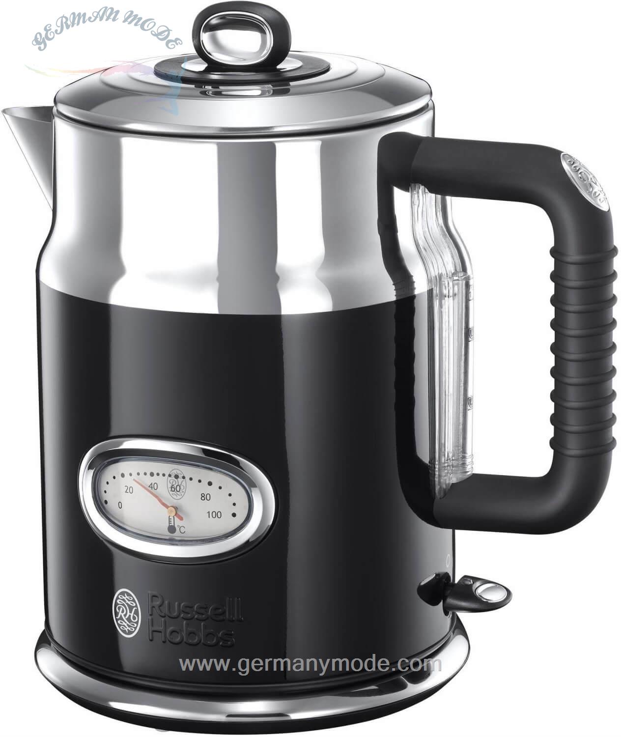 کتری برقی راسل هابز انگلستان Russell Hobbs Retro Ribbon 216-70 1,7 Ltr schwarz