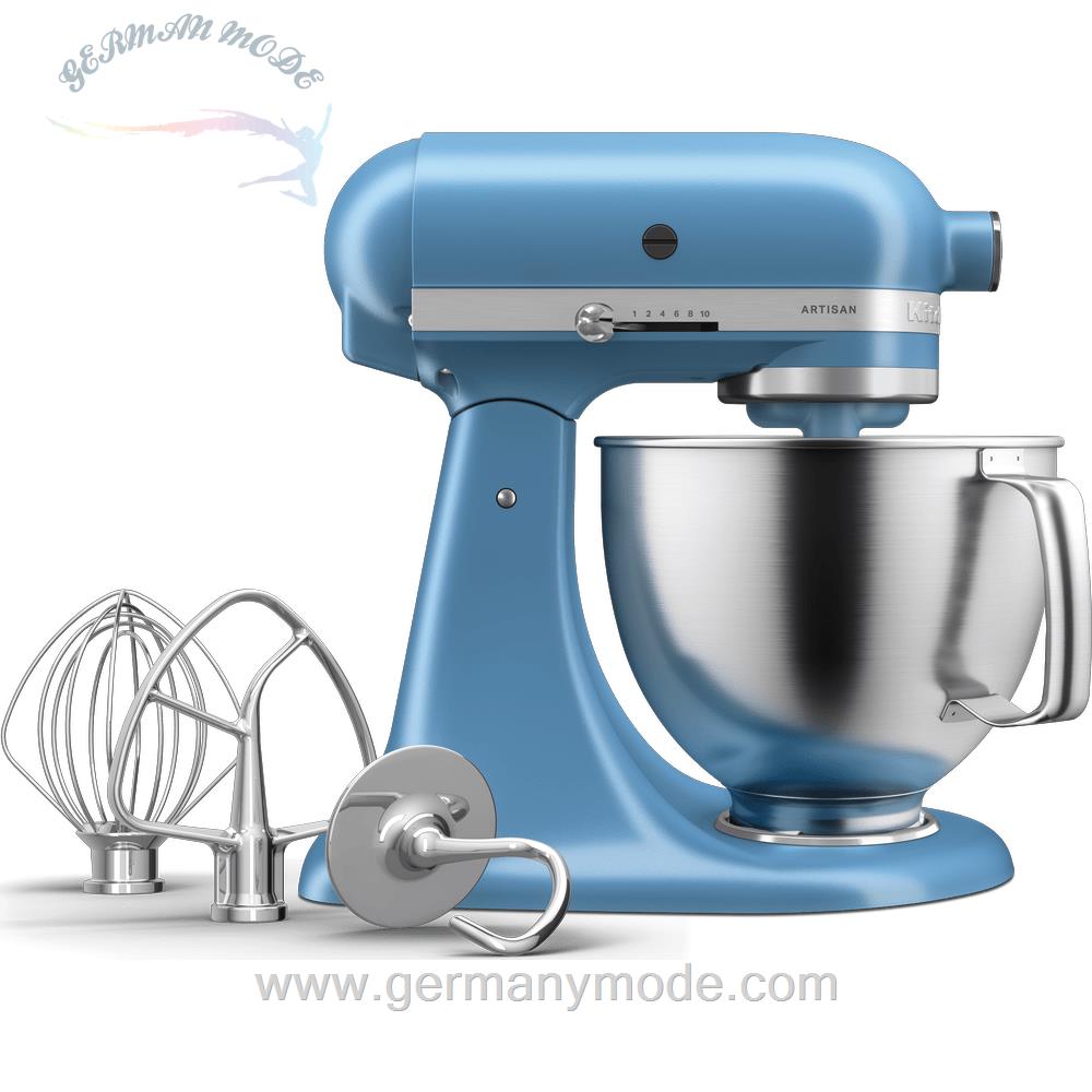 غذا ساز همه کاره کیچن اید آمریکا KitchenAid KÜCHENMASCHINE KIPPBARER MOTORKOPF 4,7L – ARTISAN BY YOU 5KSM193AD-Blue velvet