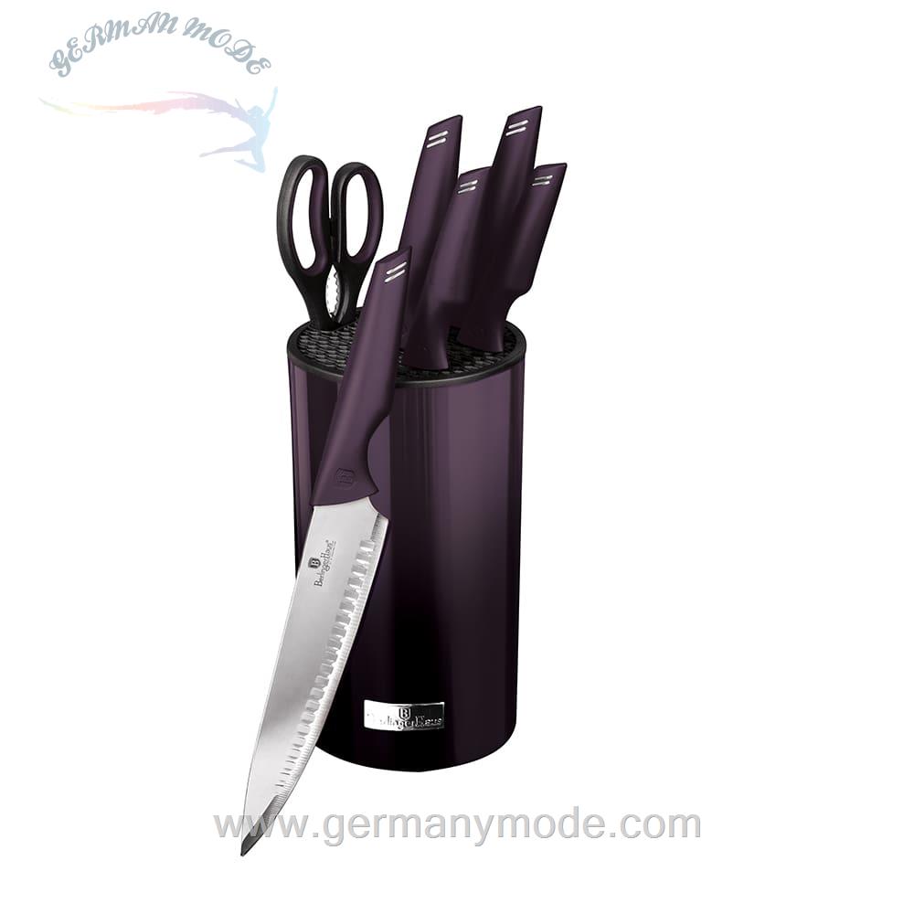 ست چاقو آشپزخانه 7 پارچه برلینگر هاوس مجارستان BERLINGER HAUS KITCHEN KNIFE SET BH 2798 PURPLE ECLIPSE COLLECTION