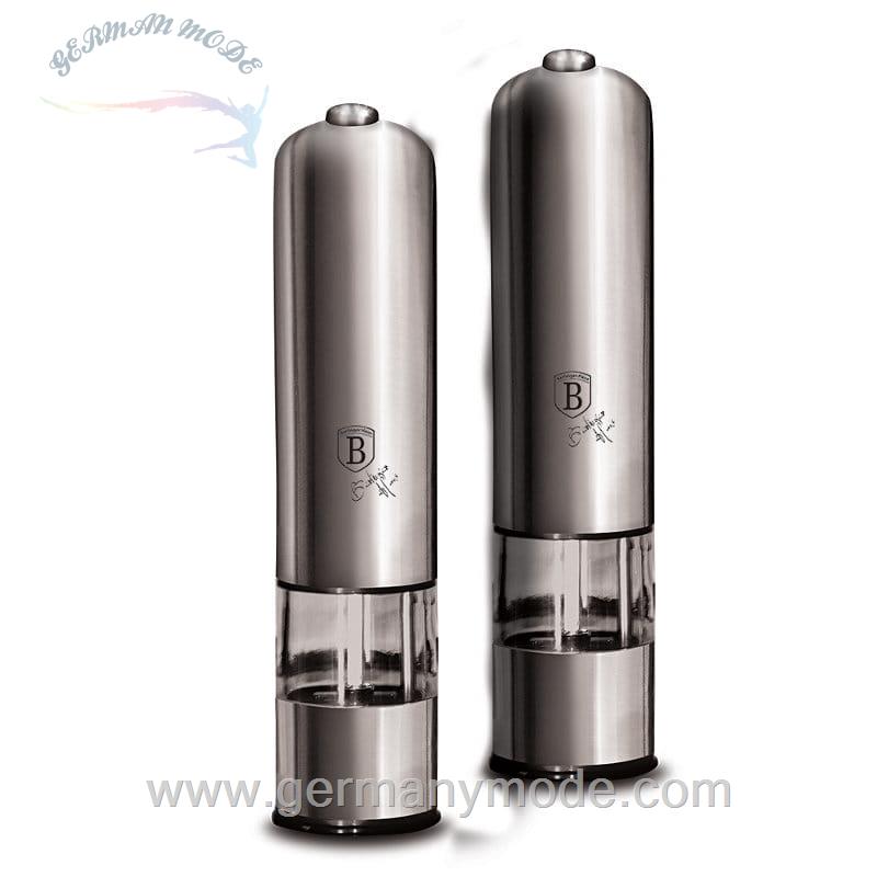 ست آسیاب نمک و فلفل برقی برلینگر هاوس مجارستان Berlinger Haus Electric Salt /Pepper Mill Set BH/1904 Carbon Collection