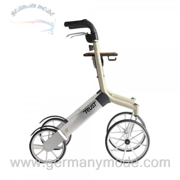 واکر ویلچر رولاتور تاشو تراست Trust Care Outdoor Rollator Lets Go Out beige/silber