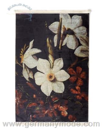قالیچه اسنزا هلند ESSENZA Daffodils Reunited Schwarz Teppich 120 x 180 cm